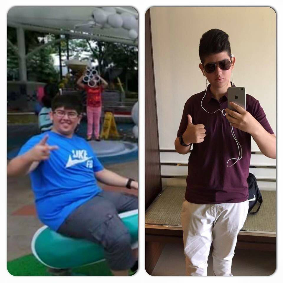 Youth weight loss transformation